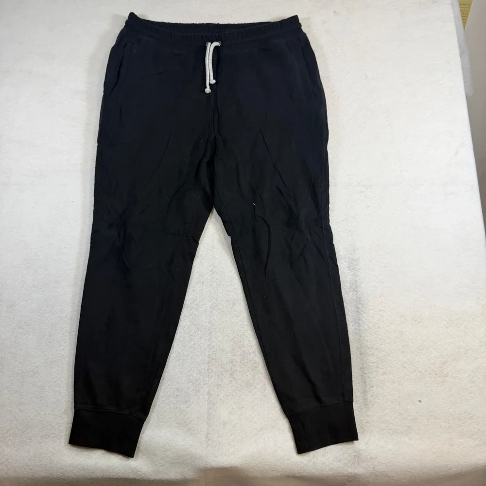 The North Face Mens Black Fleece Lined Jogger Sweatpants Regular Fit Large L